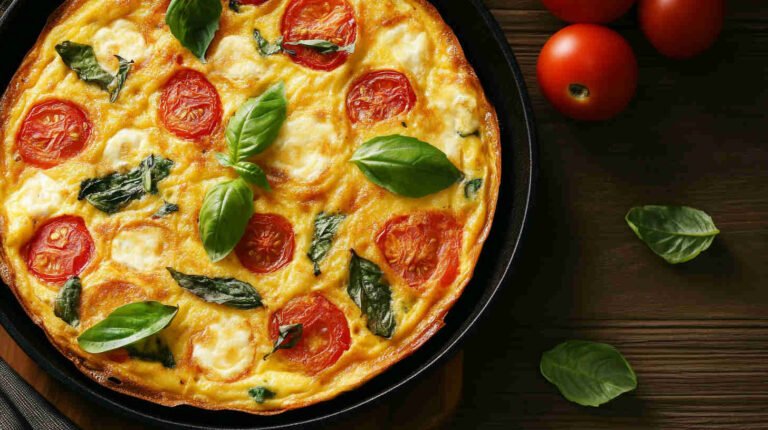 Tomato Basil & Mozzarella Frittata