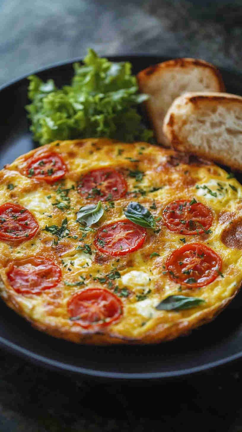 Tomato Basil & Mozzarella Frittata