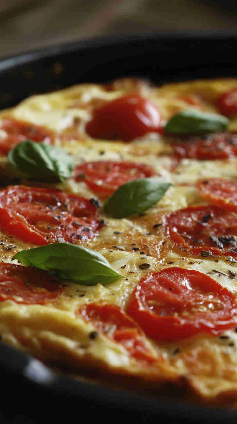 Tomato Basil & Mozzarella Frittata