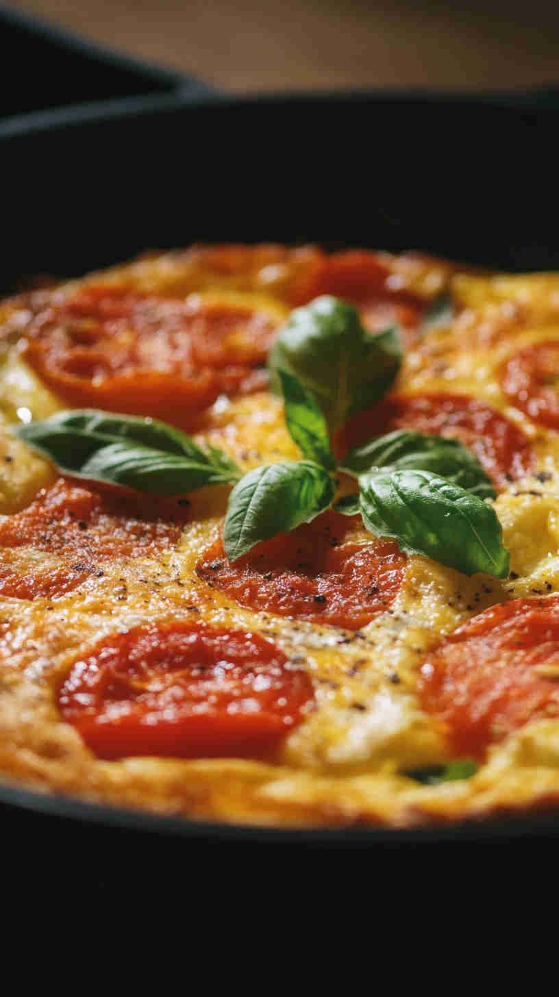 Tomato Basil & Mozzarella Frittata
