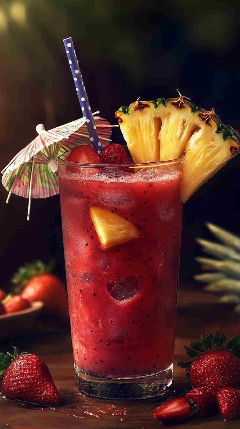 Tropical Strawberry Acai Refresher