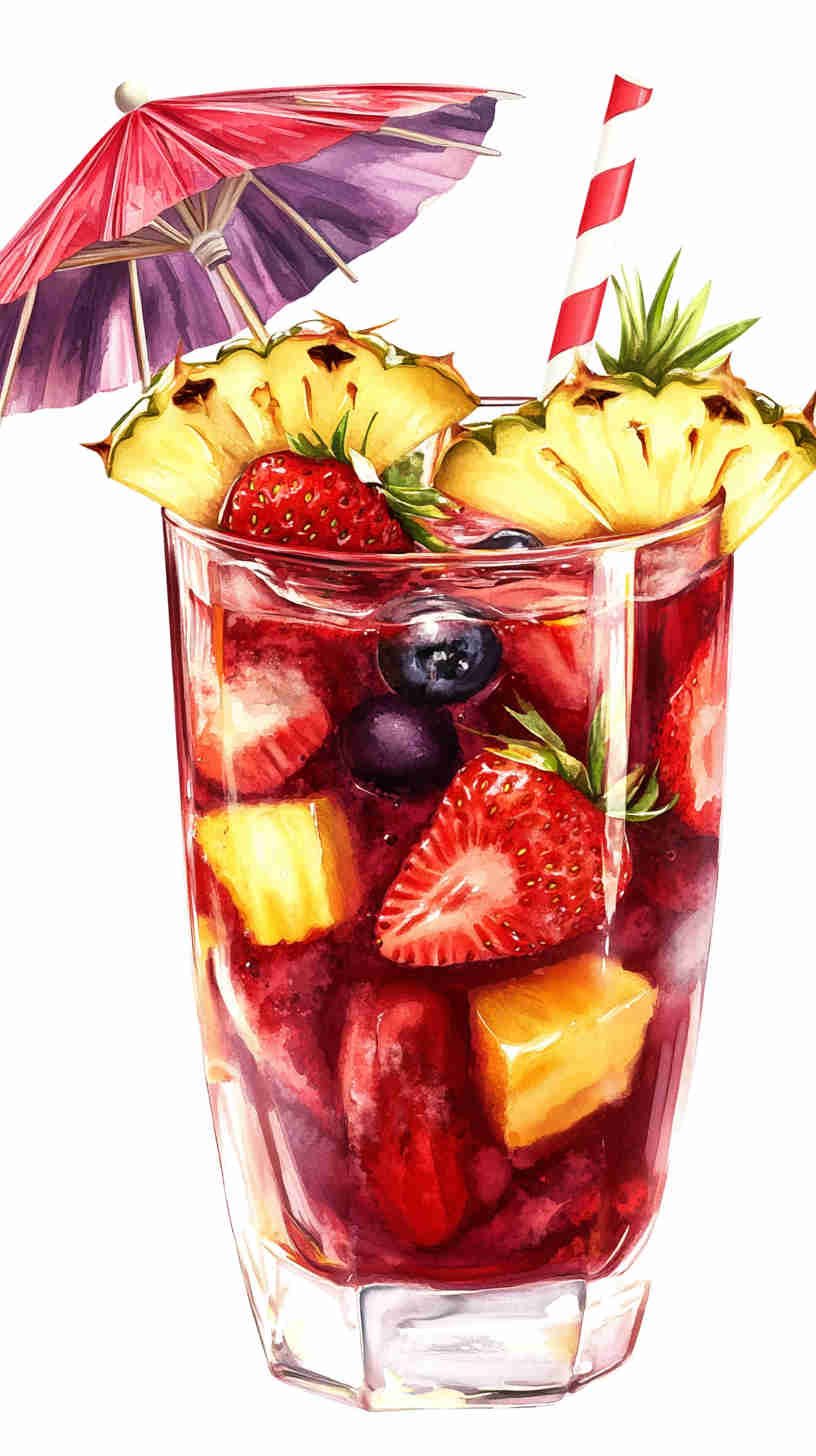 Tropical Strawberry Acai Refresher