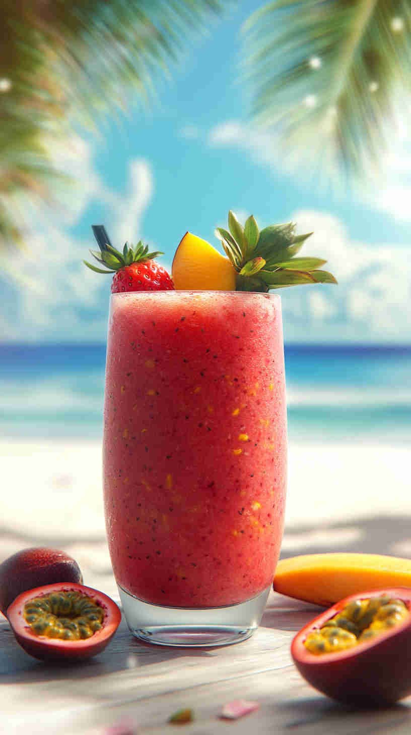 Tropical Strawberry Acai Refresher