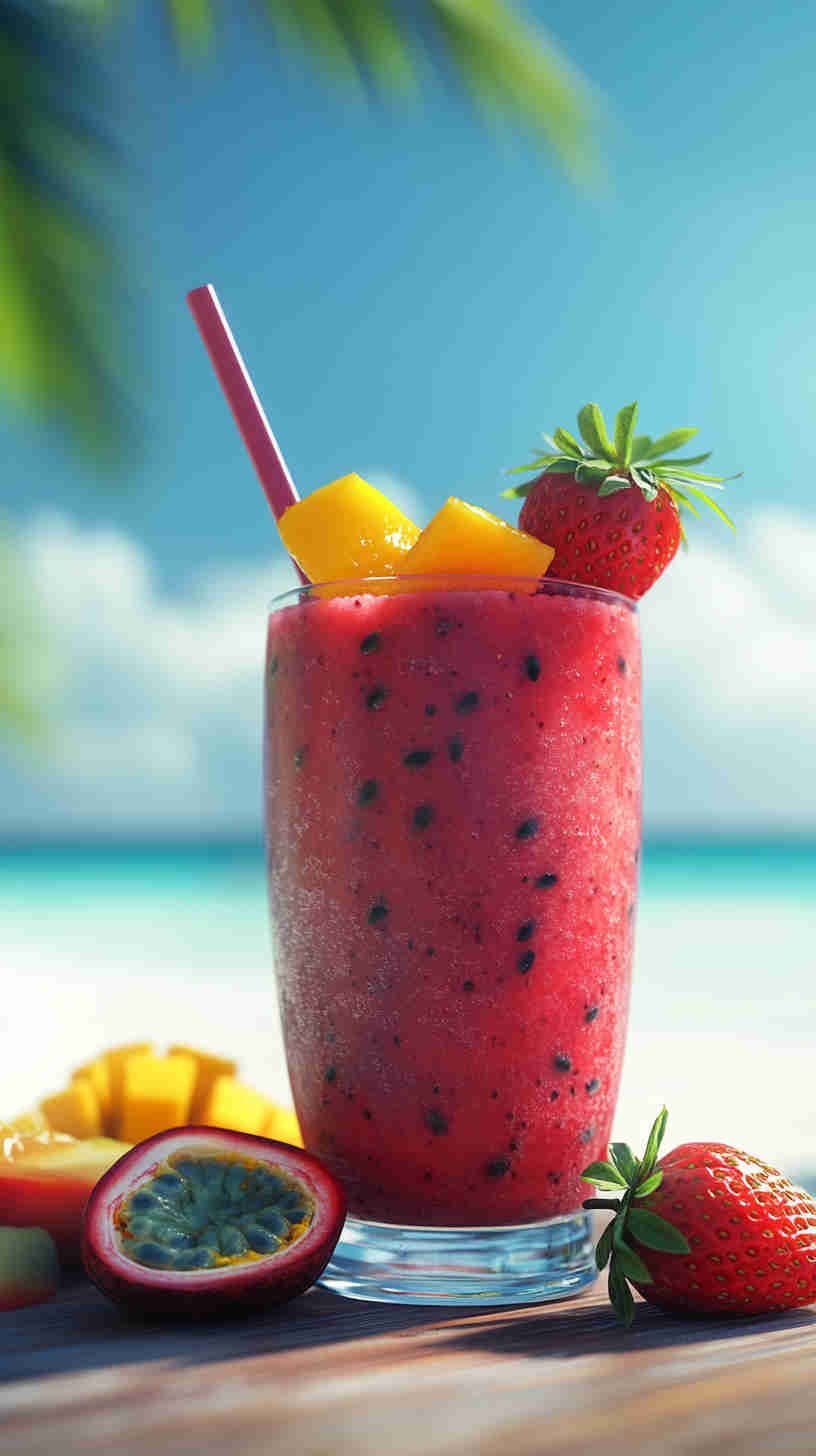 Tropical Strawberry Acai Refresher