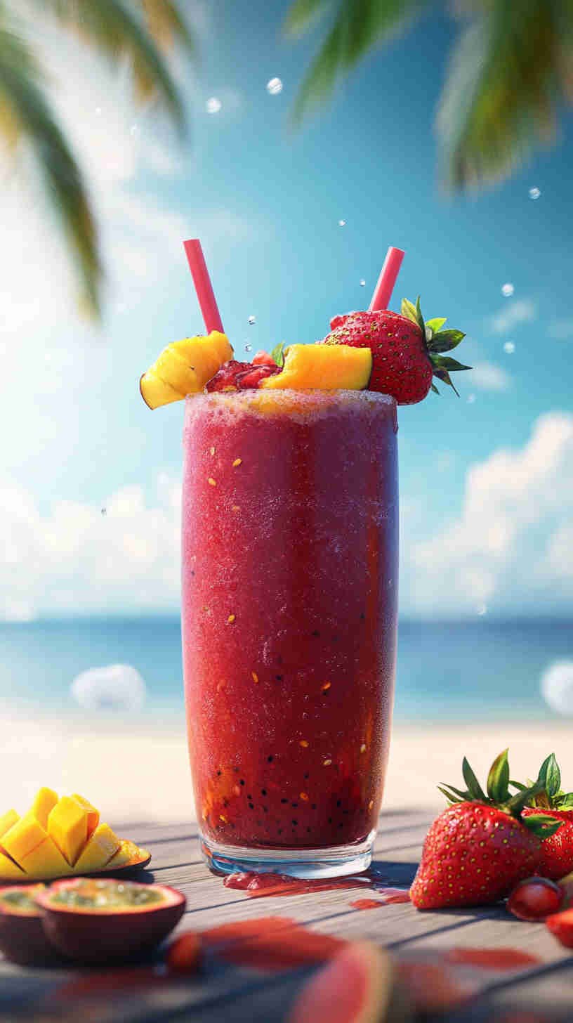 Tropical Strawberry Acai Refresher