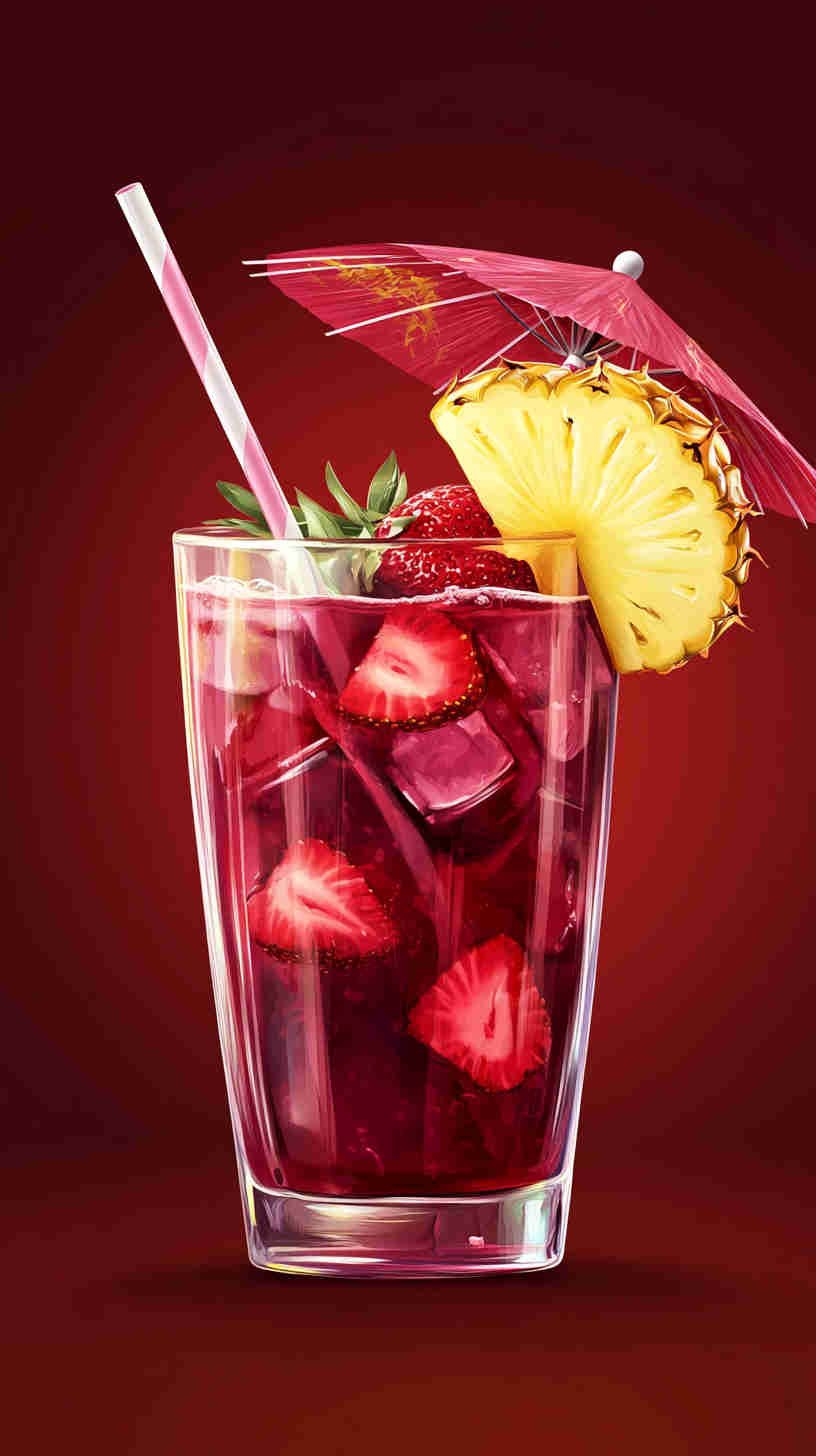 Tropical Strawberry Acai Refresher