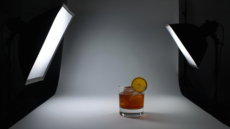 Lighting Setups for Drink Photography