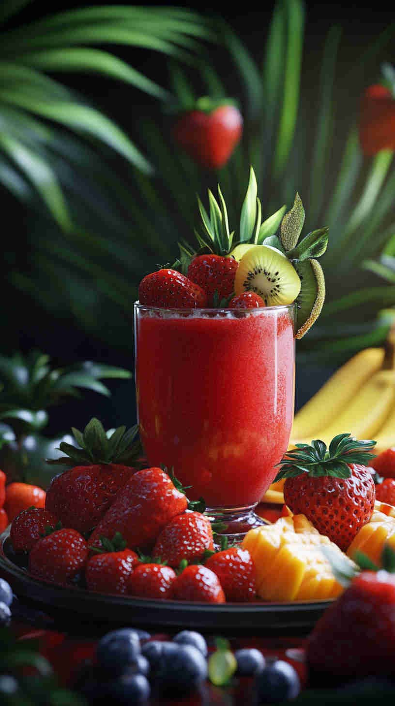 Vibrant Strawberry Acai Refresher