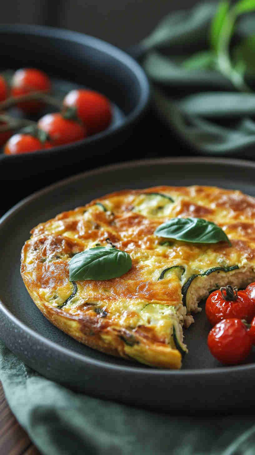 Zucchini and Goat Cheese Frittata