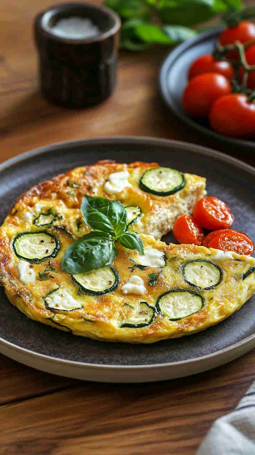 Zucchini and Goat Cheese Frittata