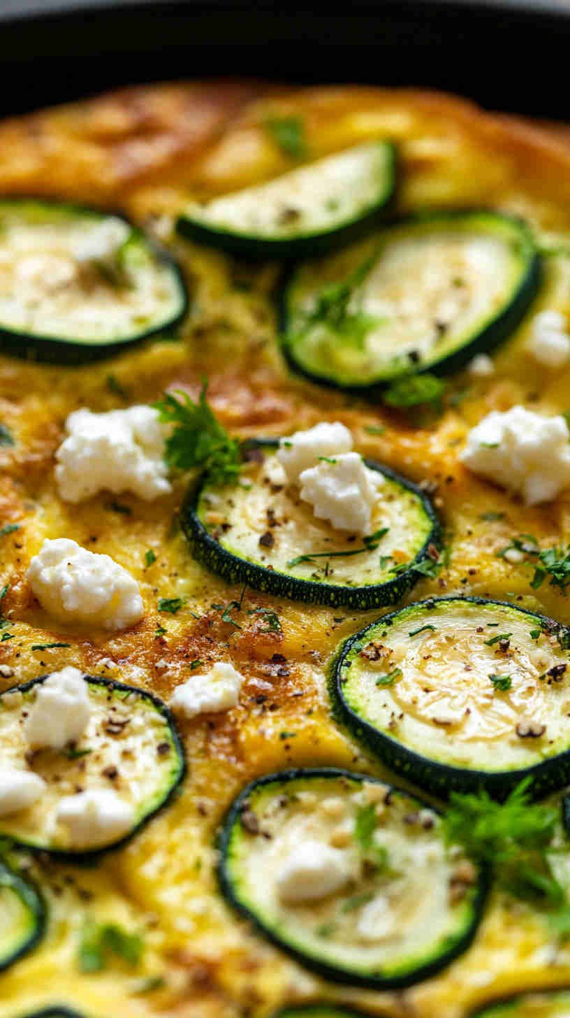 Zucchini and Goat Cheese Frittata