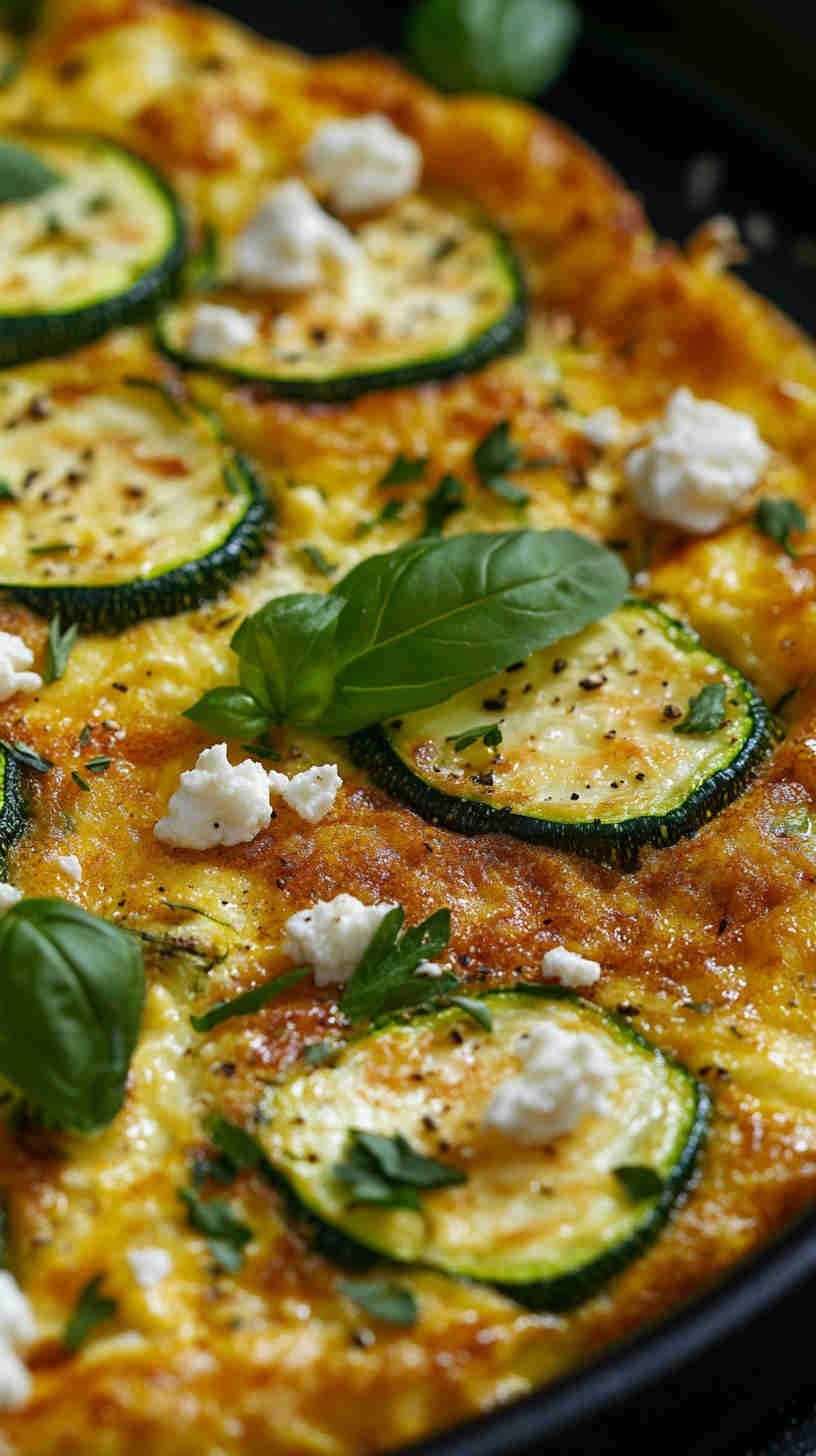 Zucchini and Goat Cheese Frittata