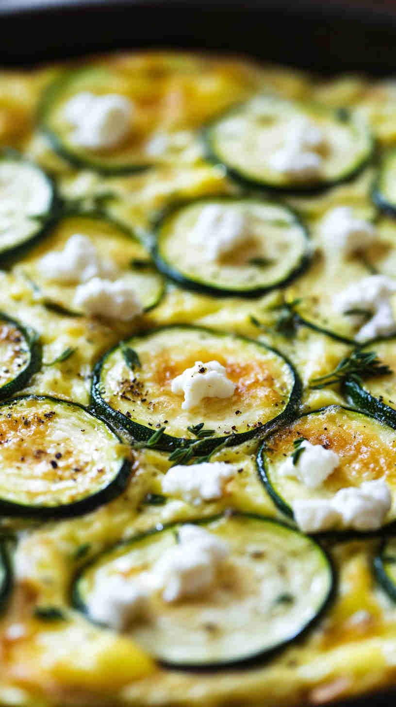 Zucchini and Goat Cheese Frittata