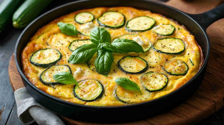 Zucchini and Goat Cheese Frittata