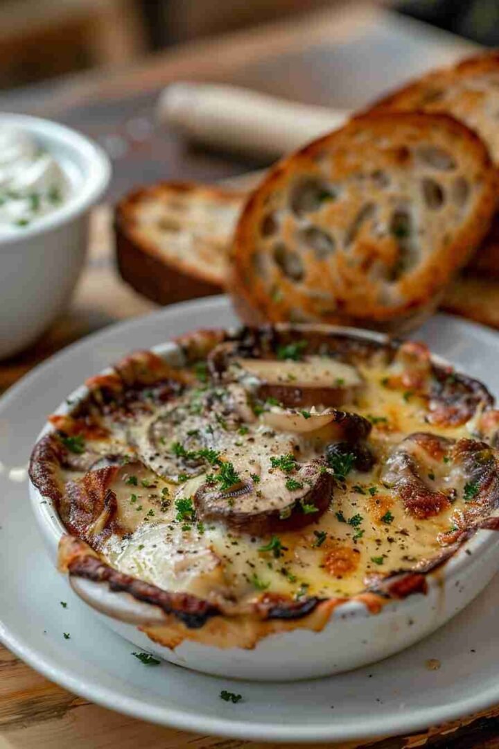Baked Cap Mushrooms with Garlic and Parmesan