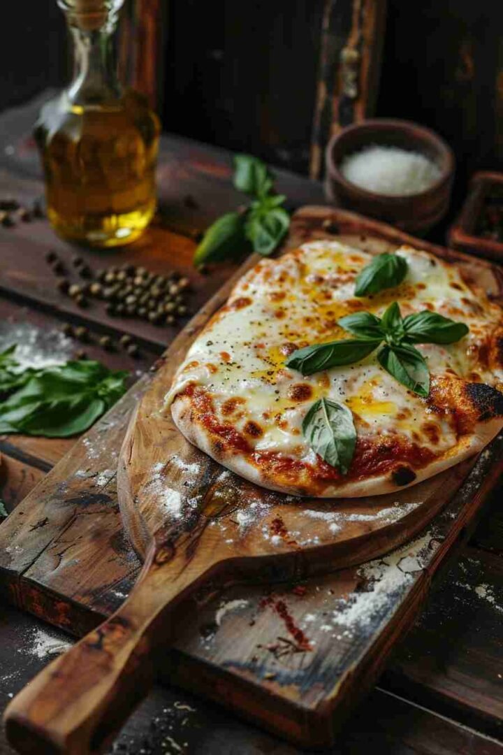 Baked Cap Mushrooms with Mozzarella & Basil