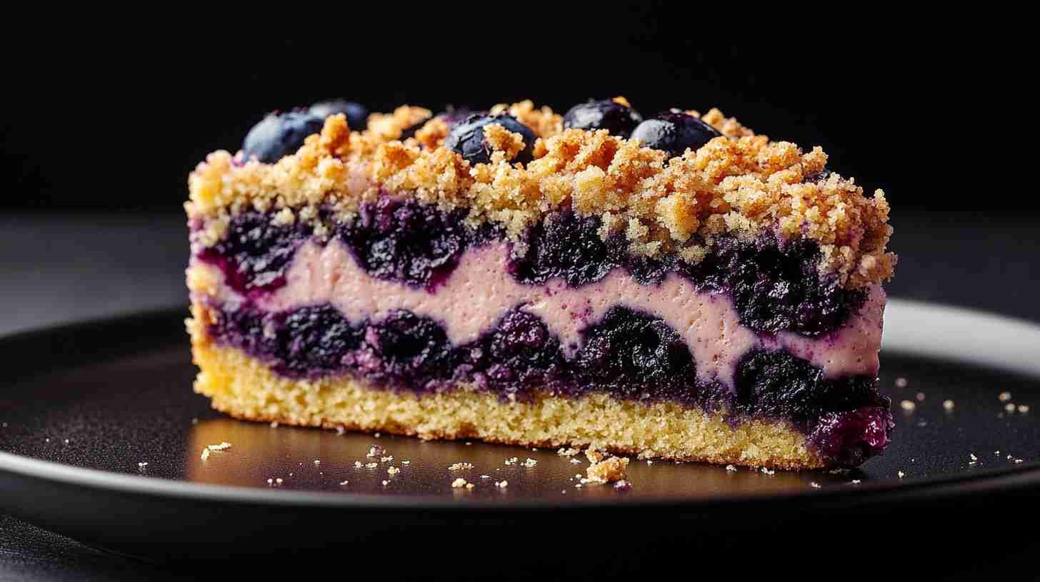 Blueberry Crumble Cake with Yellow Cake Mix