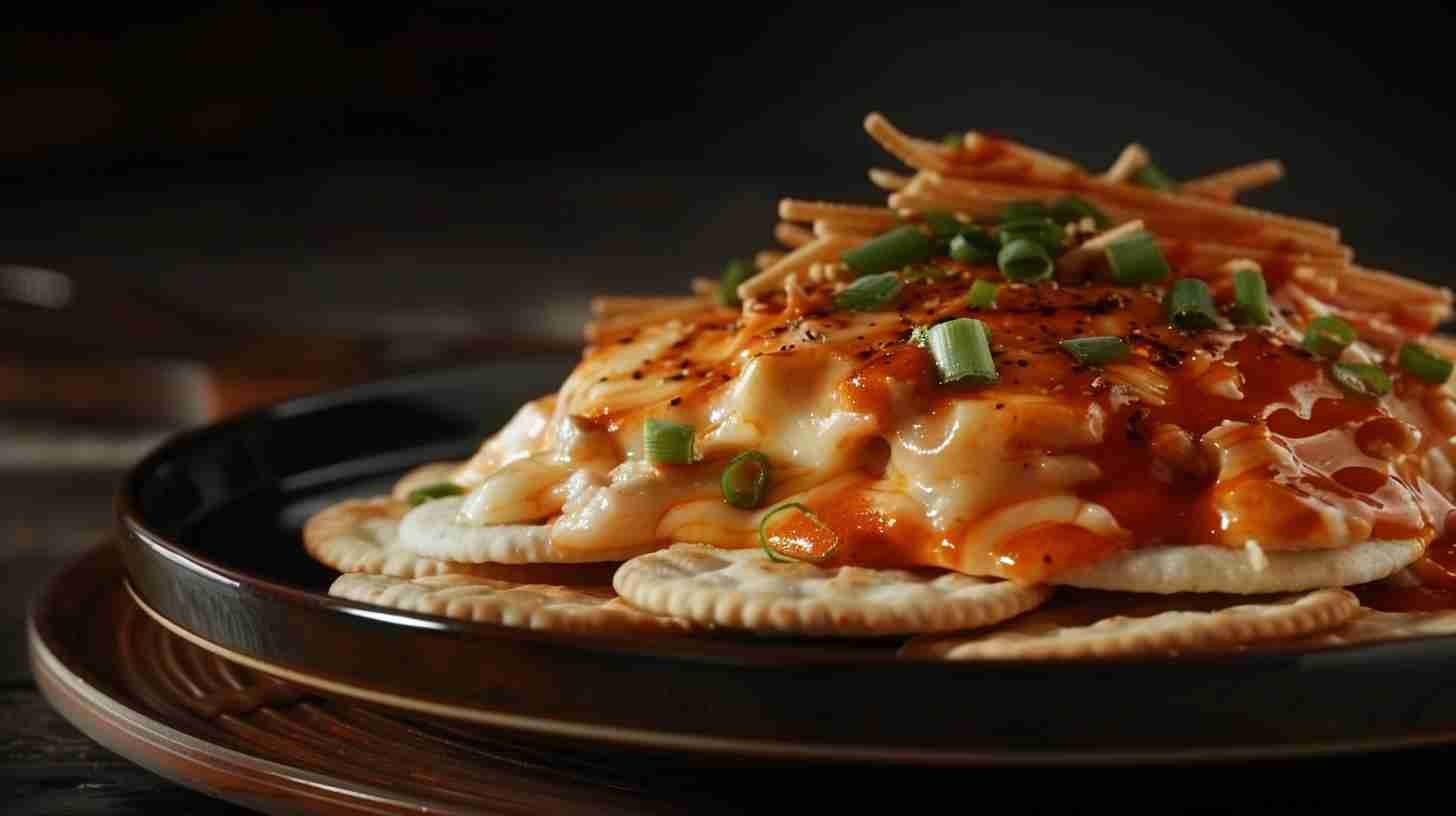 Buffalo Chicken Dip with Crackers