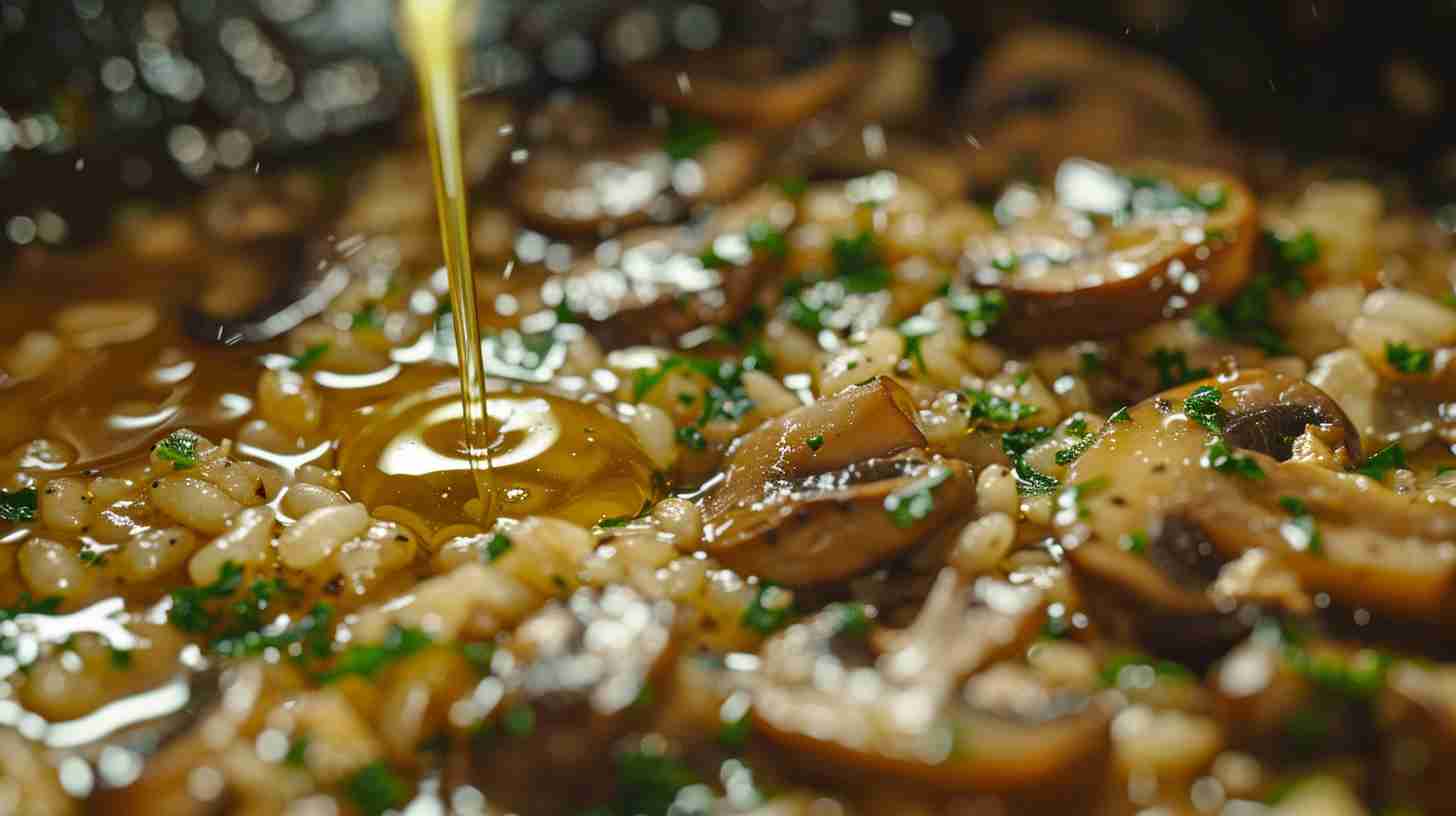Cap Mushroom Risotto with Fresh Herbs