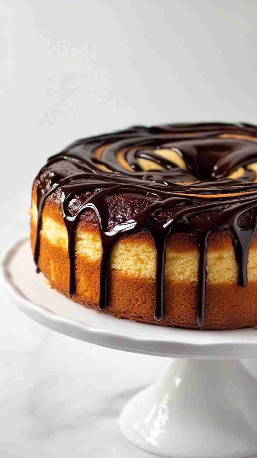 Chocolate Swirl Cake Using Yellow Cake Mix