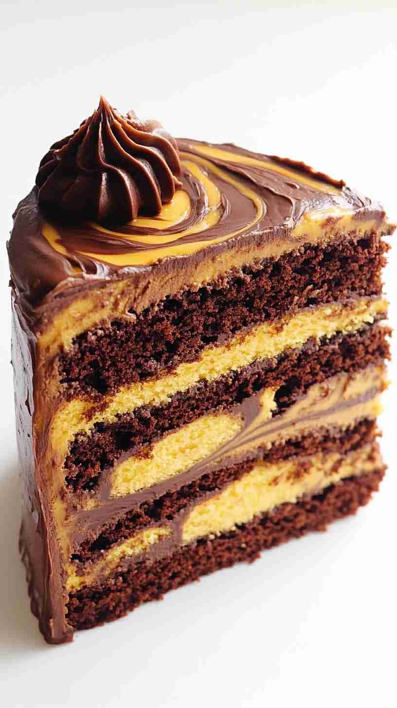 Chocolate Swirl Cake Using Yellow Cake Mix