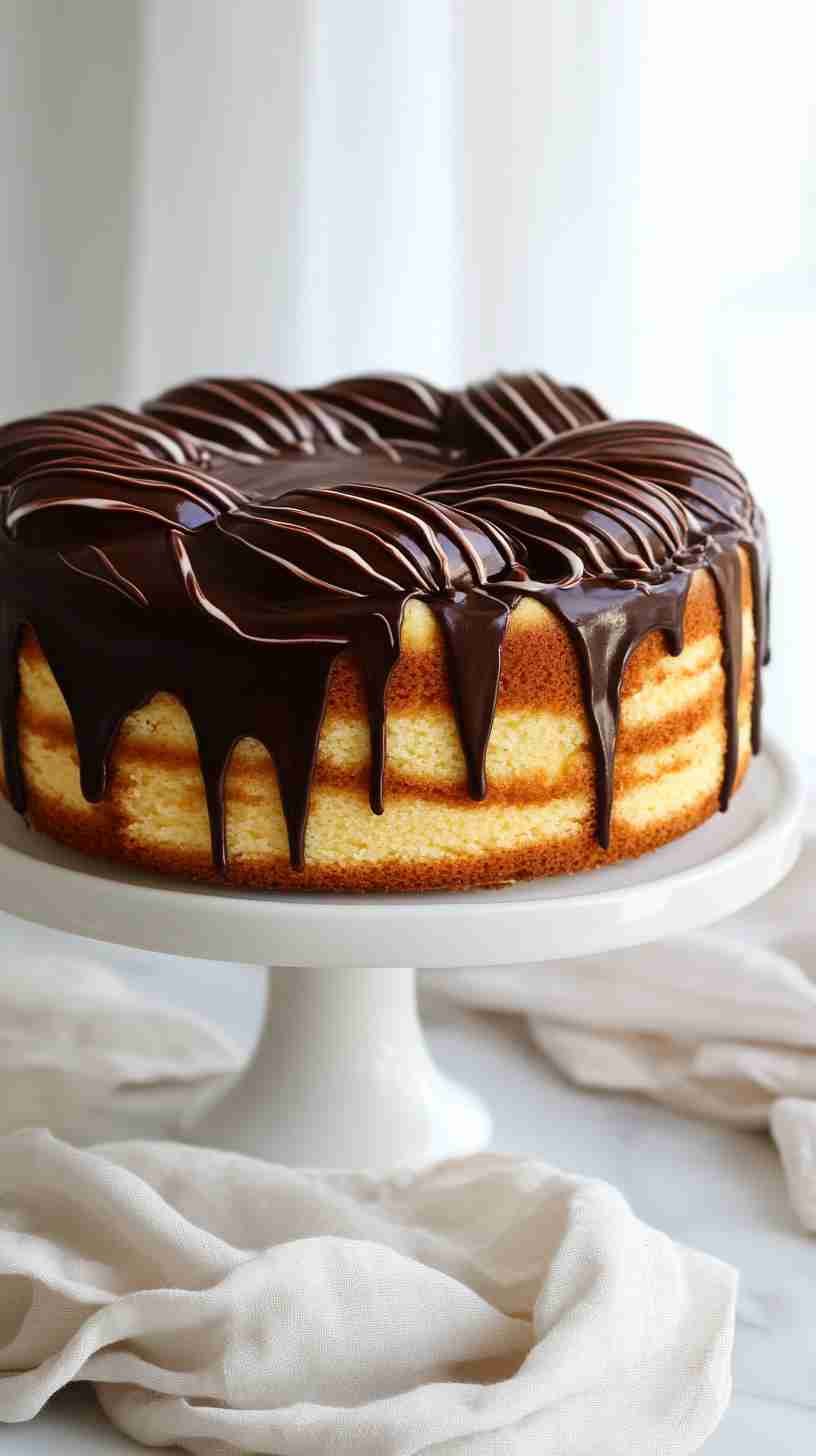 Chocolate Swirl Cake Using Yellow Cake Mix