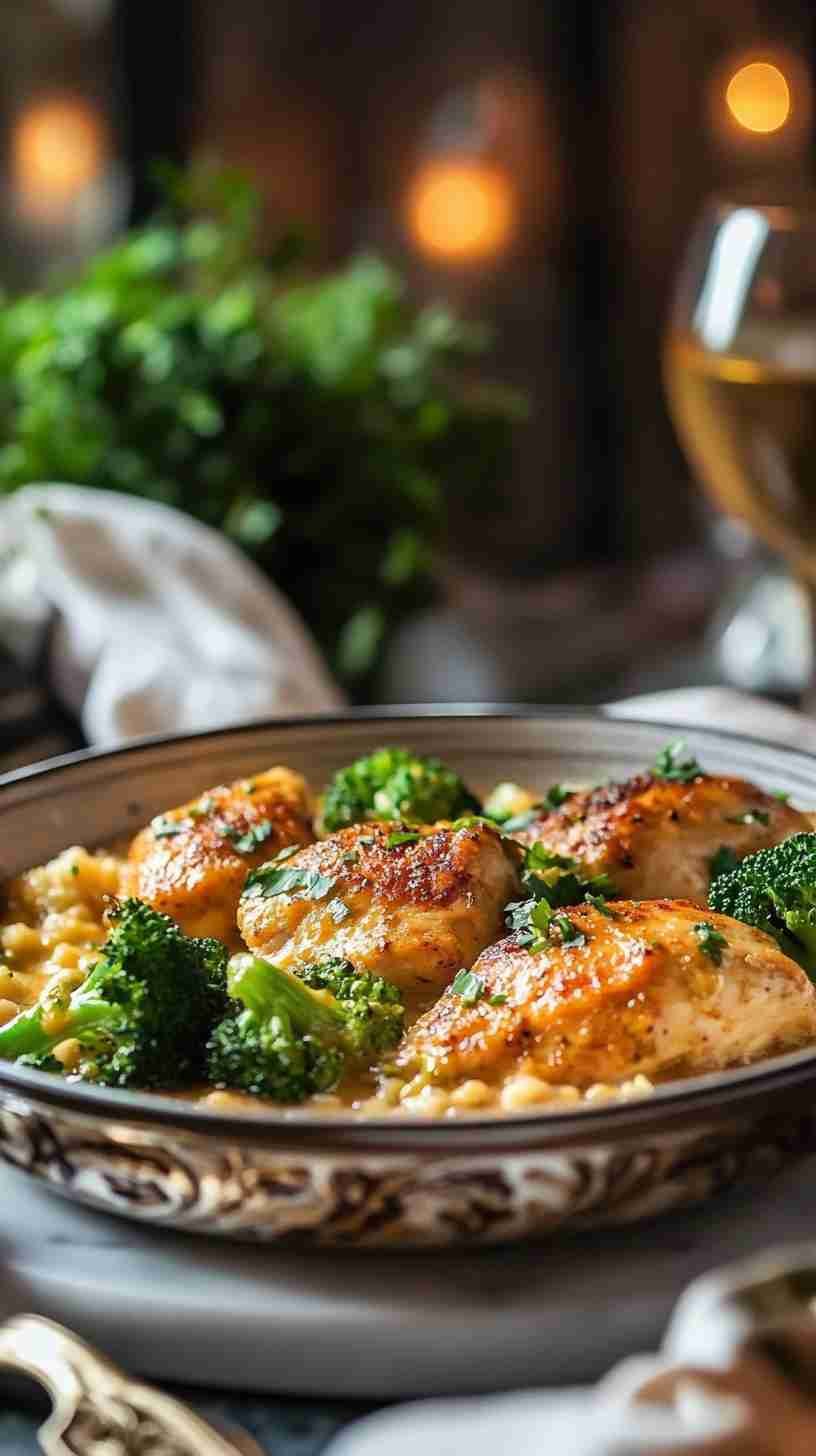 Coconut-Curry Chicken with Steamed Broccoli