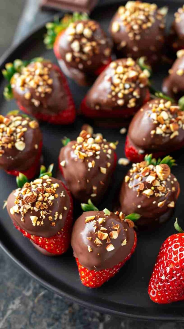 Dark Chocolate Dipped Strawberries