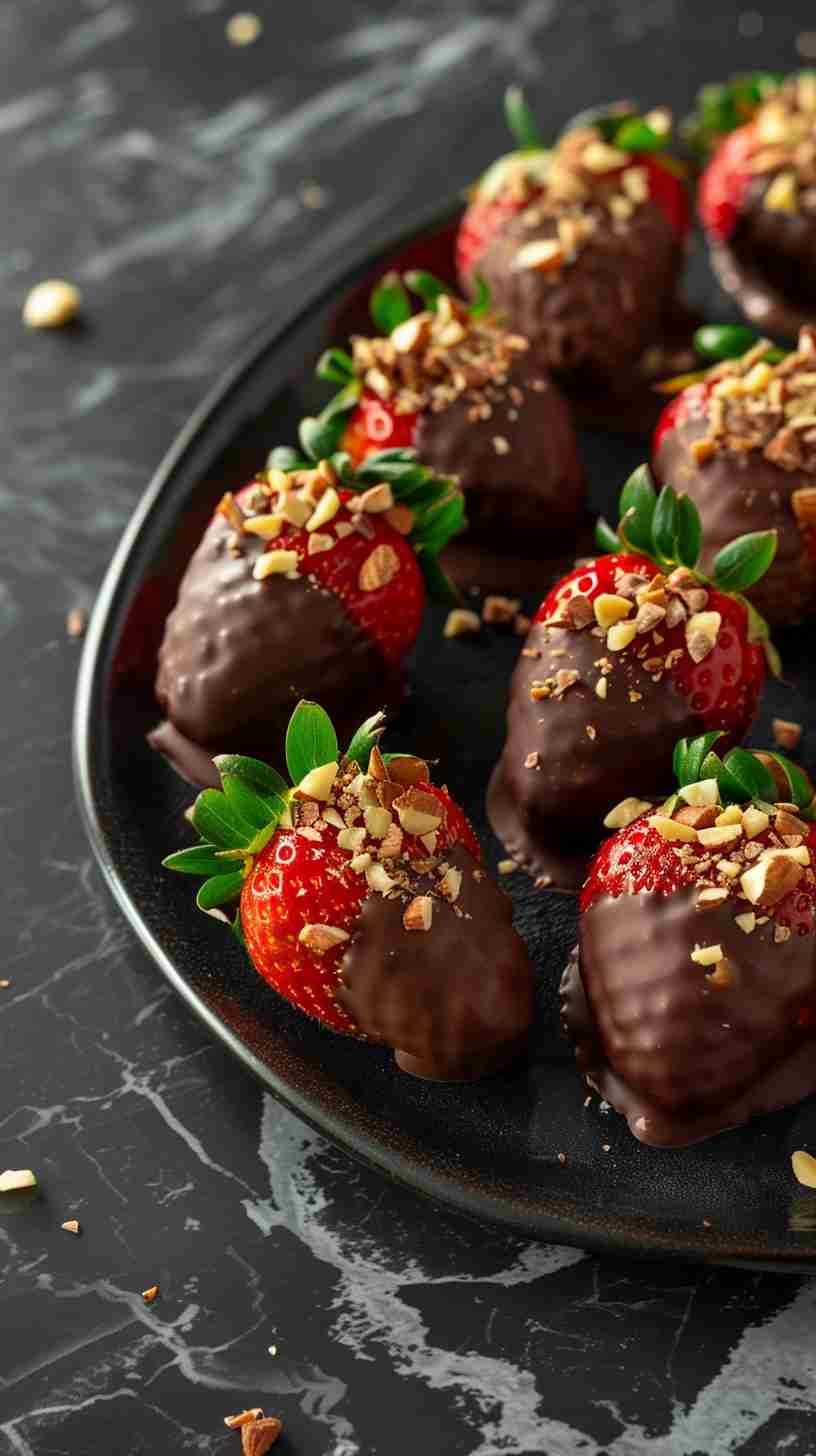 Dark Chocolate Dipped Strawberries