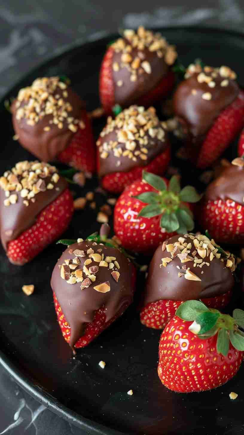 Dark Chocolate Dipped Strawberries