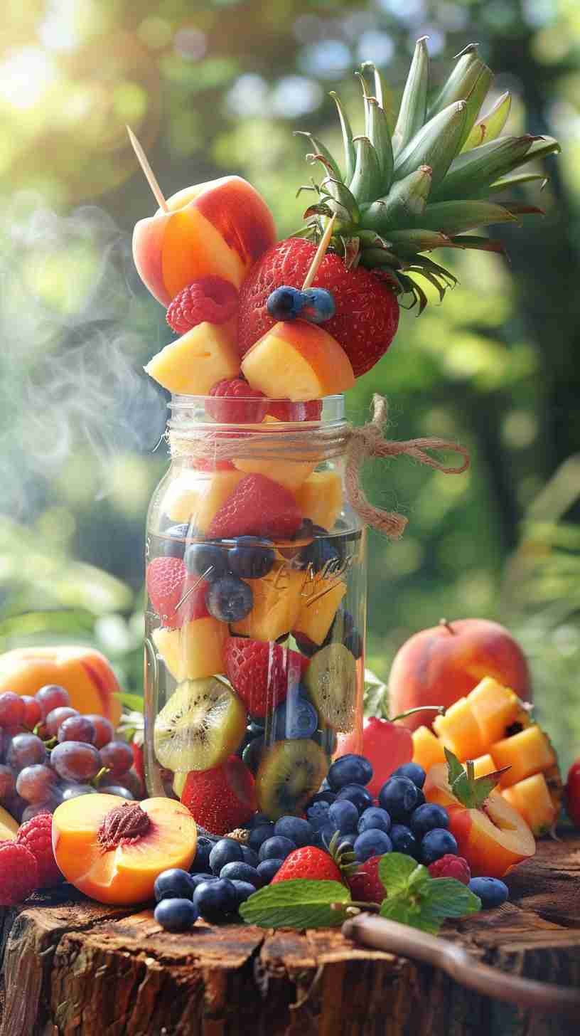 Fruit Skewers- Easy Finger Foods for Party