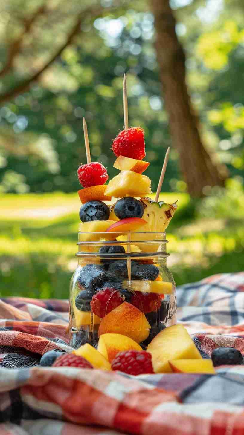 Fruit Skewers- Easy Finger Foods for Party