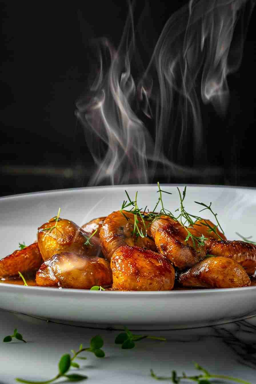 Garlic Butter Roasted Mushrooms in Cap