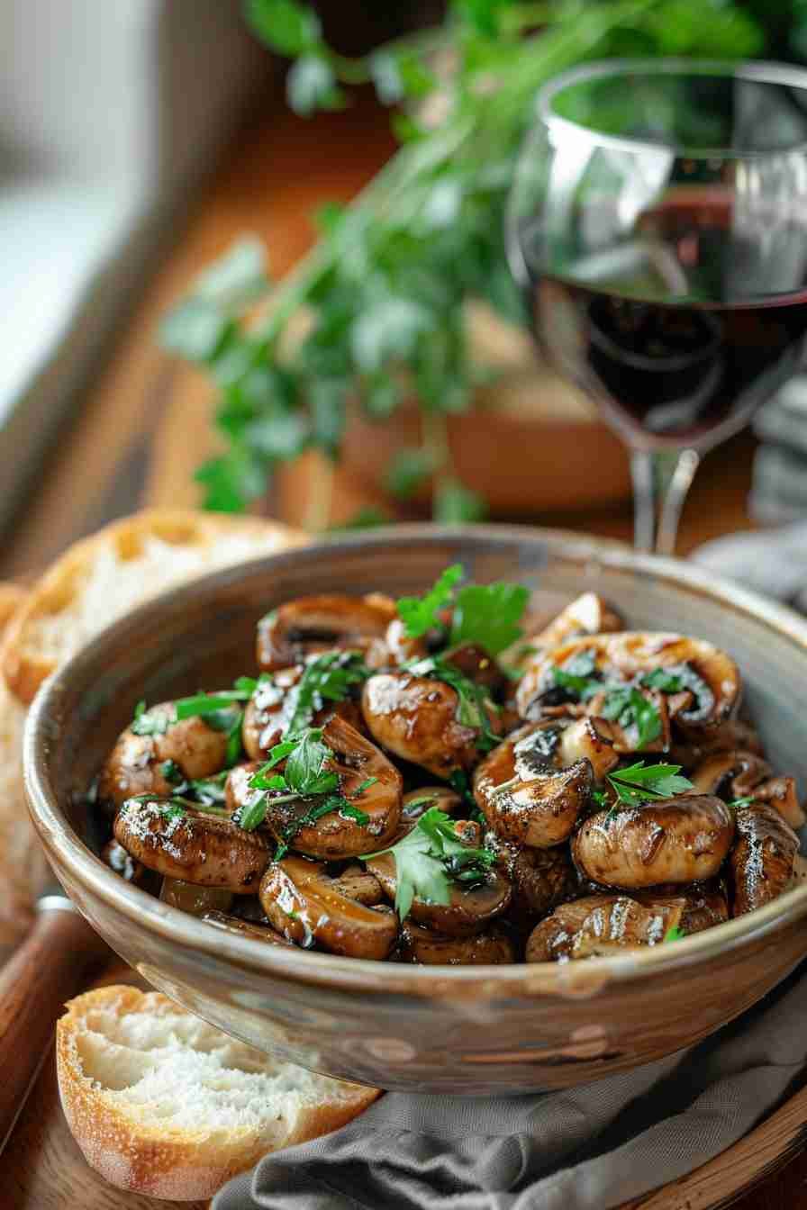 Grilled Cap Mushrooms with Balsamic Glaze