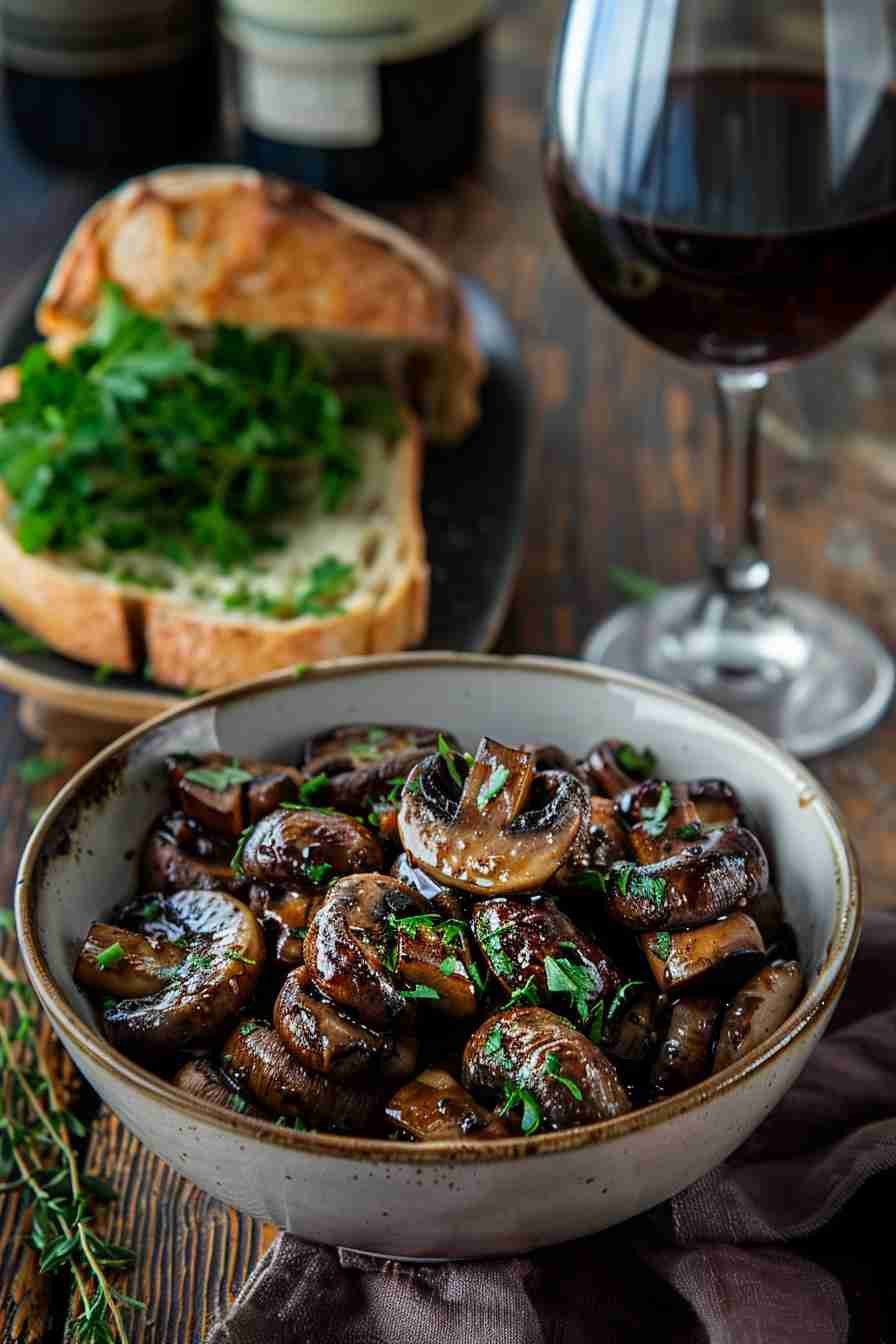 Grilled Cap Mushrooms with Balsamic Glaze
