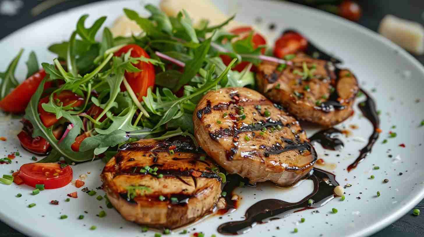 Grilled Cap Mushrooms with Balsamic Glaze