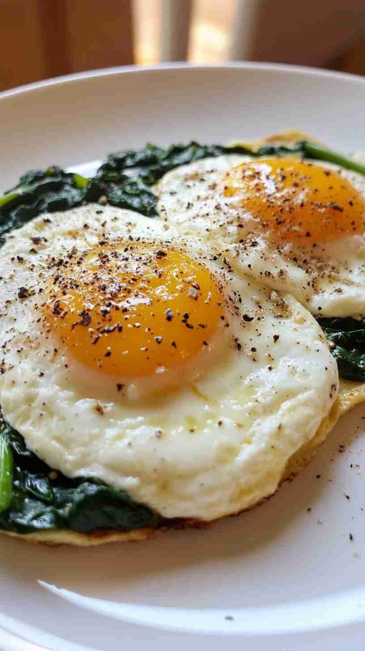 High-Protein Veggie Omelet with Spinach and Feta