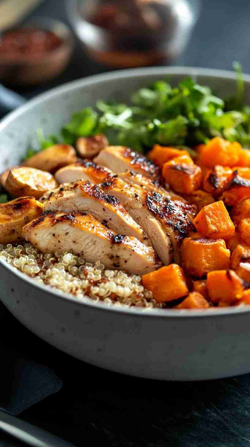 Lean Chicken and Quinoa Power Bowl