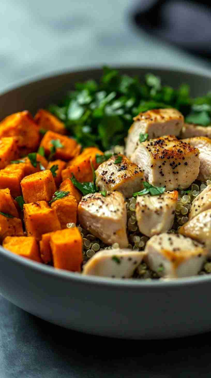 Lean Chicken and Quinoa Power Bowl