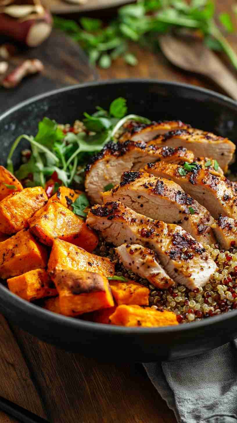 Lean Chicken and Quinoa Power Bowl
