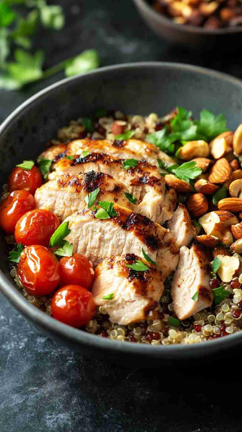 Lean Chicken and Quinoa Power Bowl