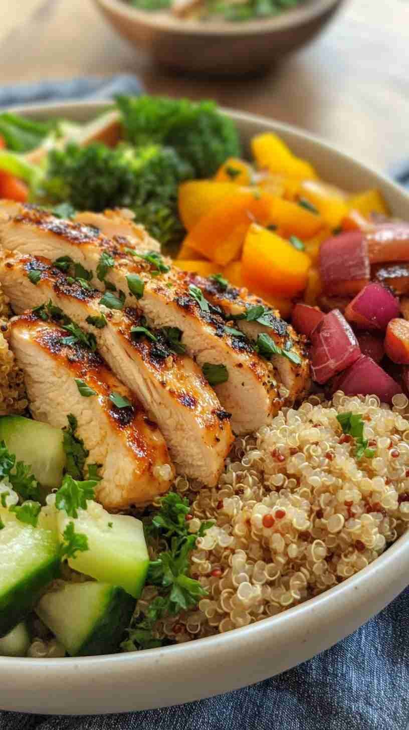 Lean Chicken and Quinoa Power Bowl