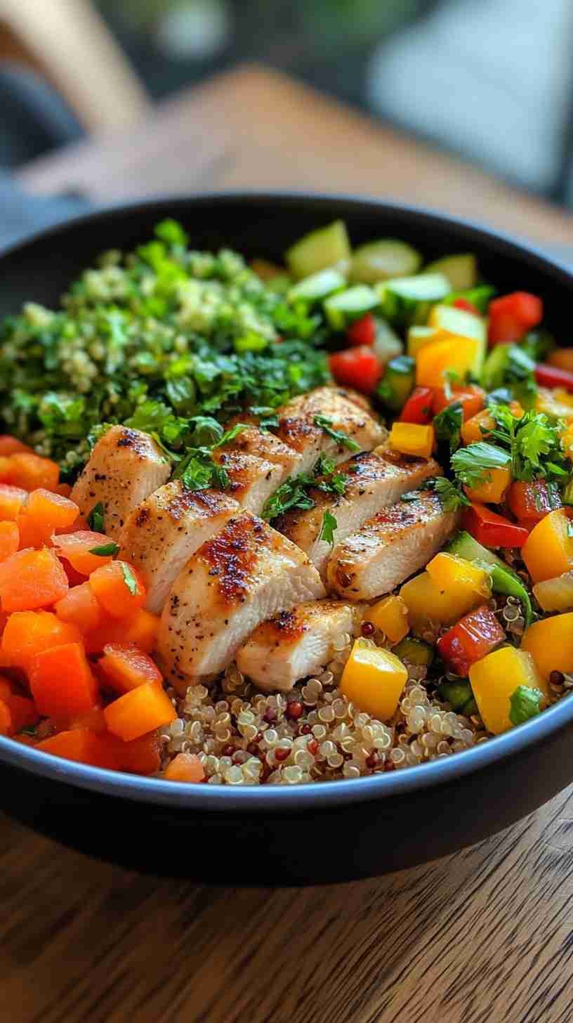 Lean Chicken and Quinoa Power Bowl