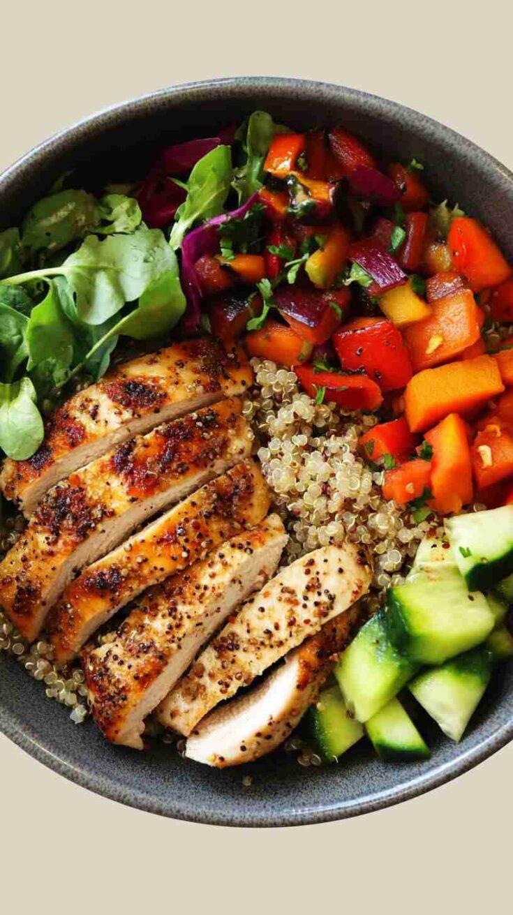 Lean Chicken and Quinoa Power Bowl