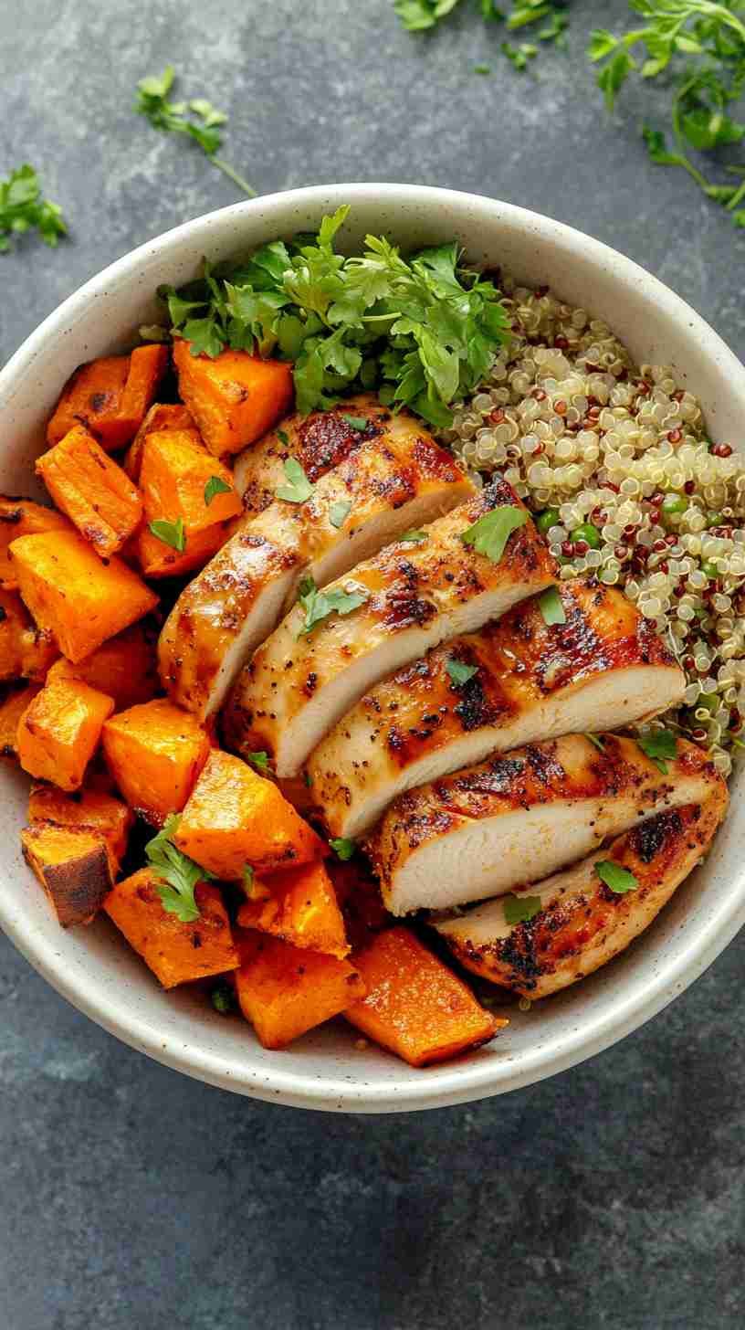 Lean Chicken and Quinoa Power Bowl