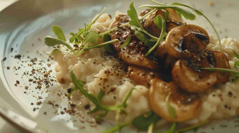 Low-Calorie Mushroom Risotto