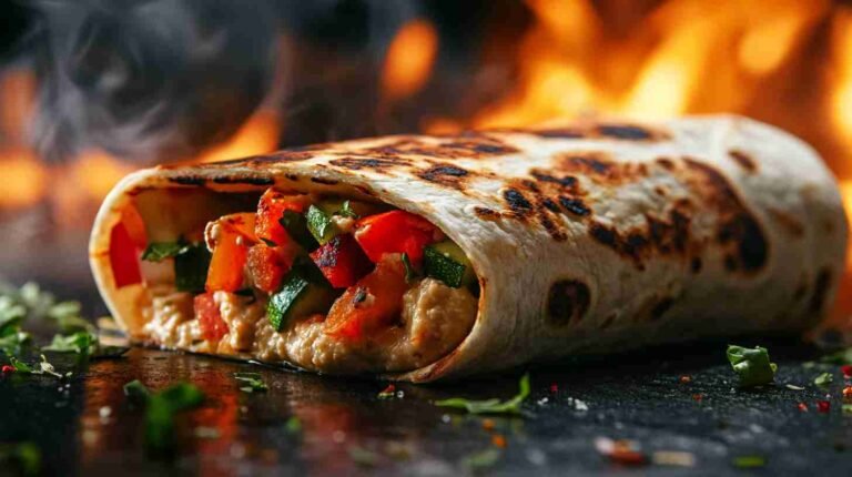 Mediterranean Hummus and Veggie Wraps