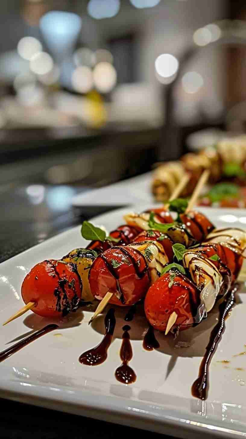 Mini Caprese Skewers- Easy Finger Foods for Party