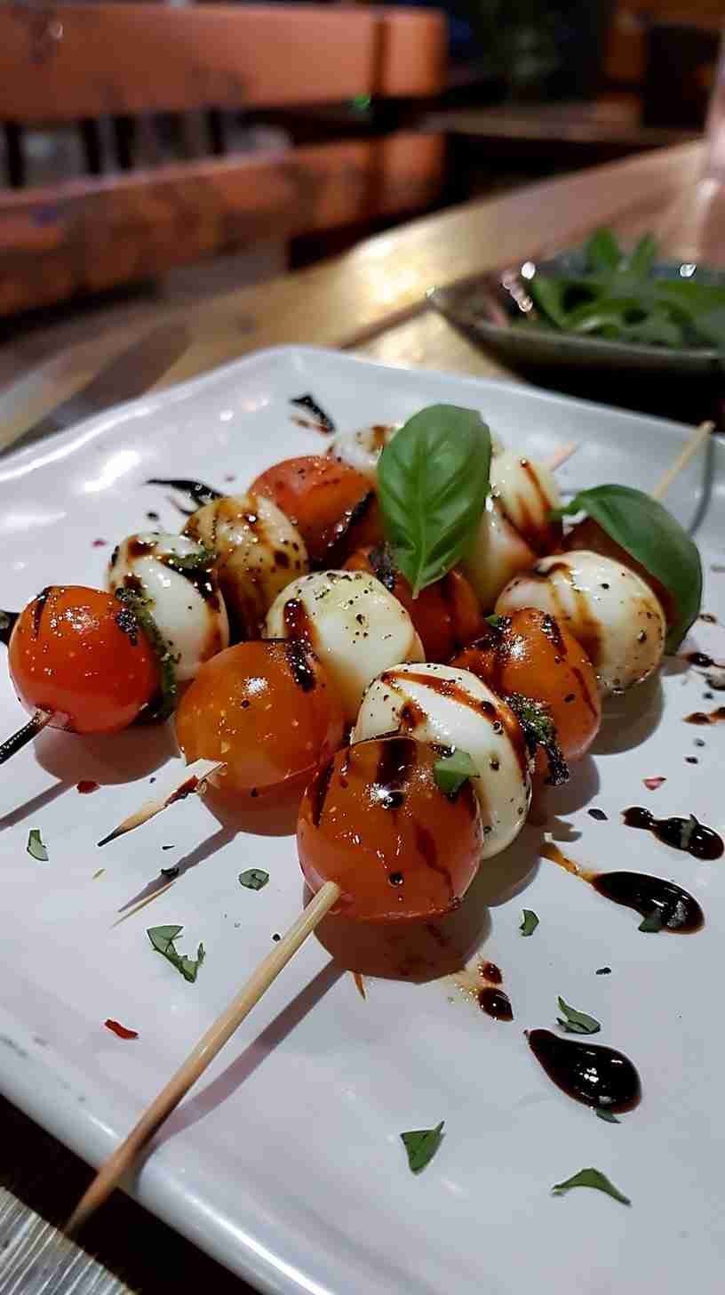 Mini Caprese Skewers- Easy Finger Foods for Party