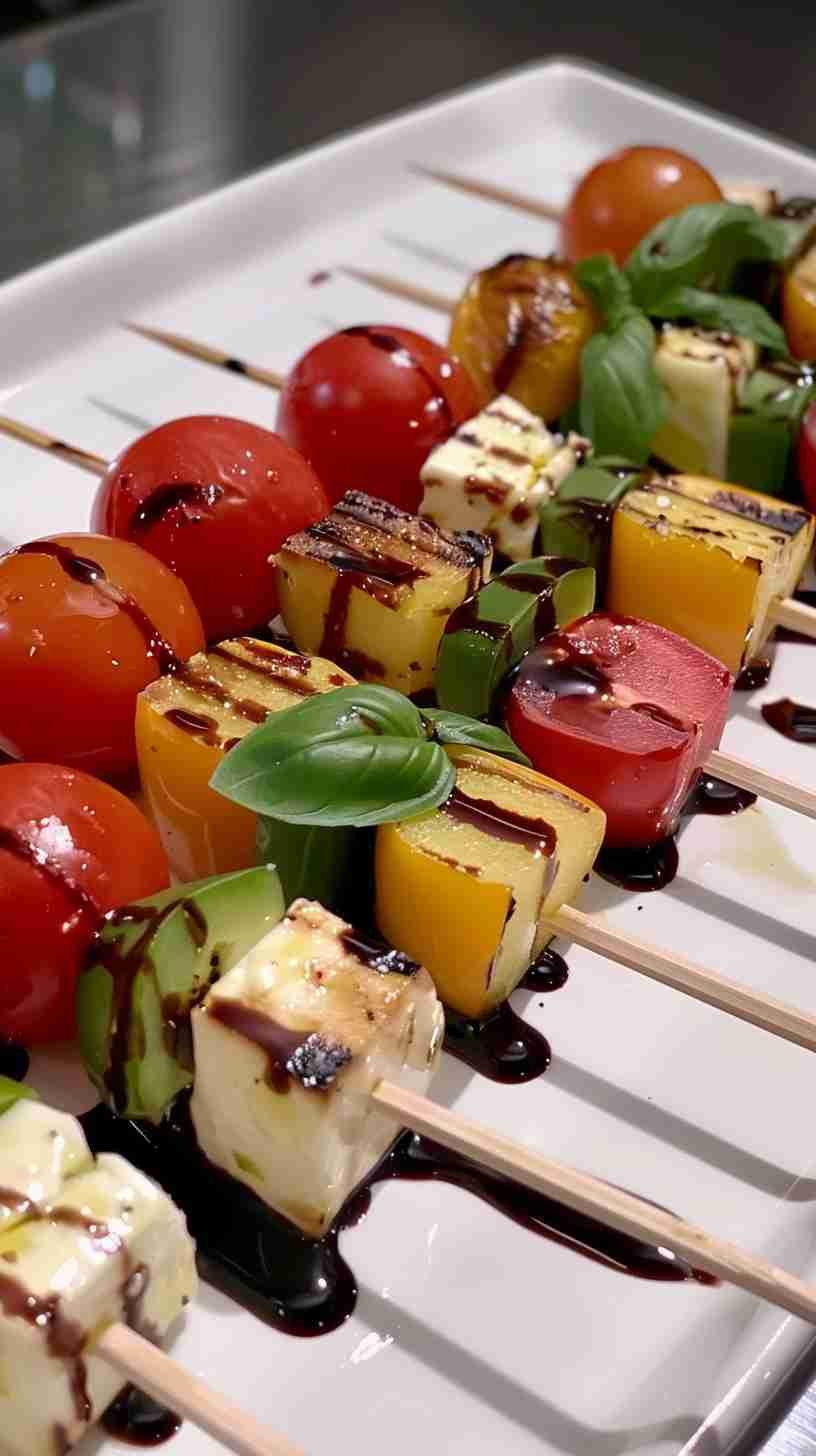 Mini Caprese Skewers- Easy Finger Foods for Party
